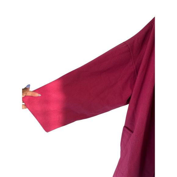 New with Tags Narciso Rodriguez Pink Belted Relaxed Trench Coat Overcoat Size XL - Picture 5 of 10